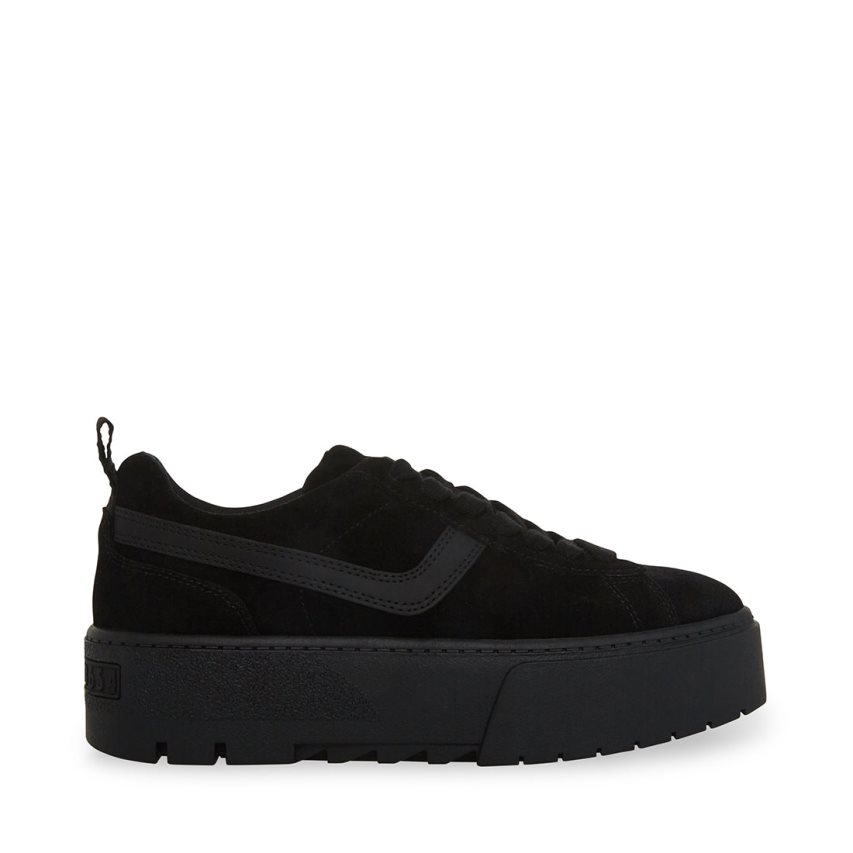 Zapatos Plataforma Steve Madden Rorri Gamuza Mujer Negras | ES DN0ES1